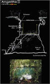 Map of Cenote Angelita